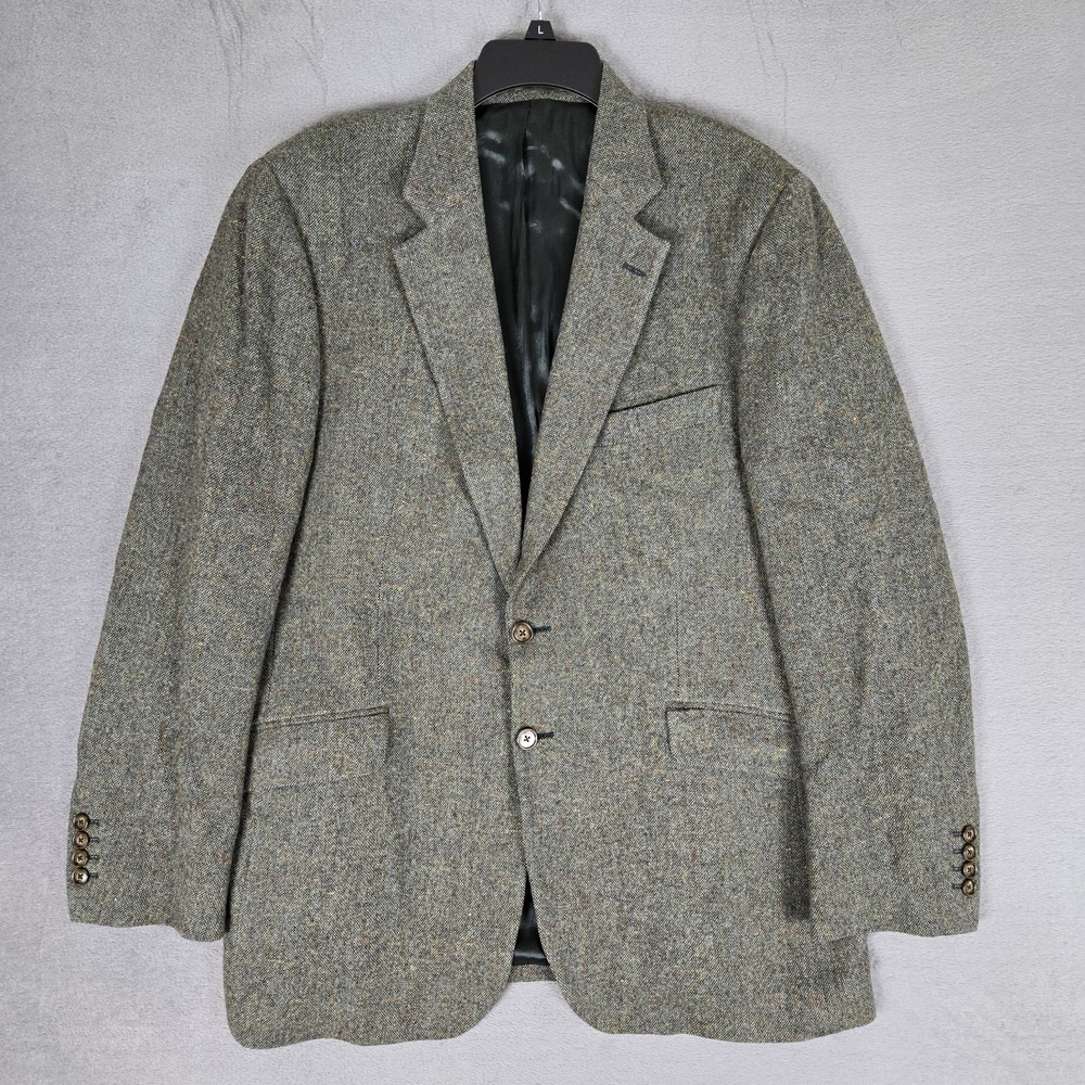 Joseph Turner Yorkshire Donegal Magee Blazer Mens 44R Dales Tweed Wool Fleck